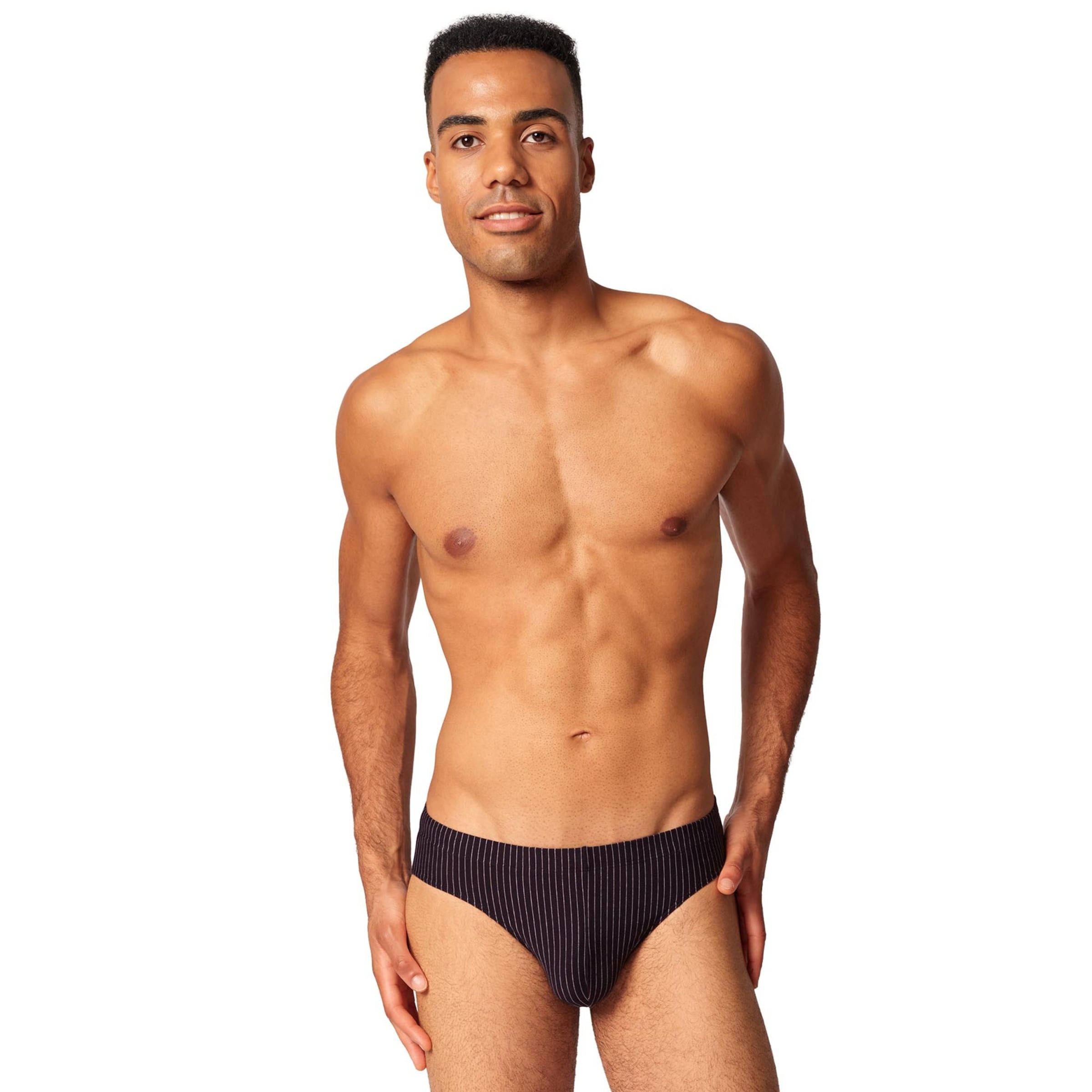 Slip Skiny en noir : devant