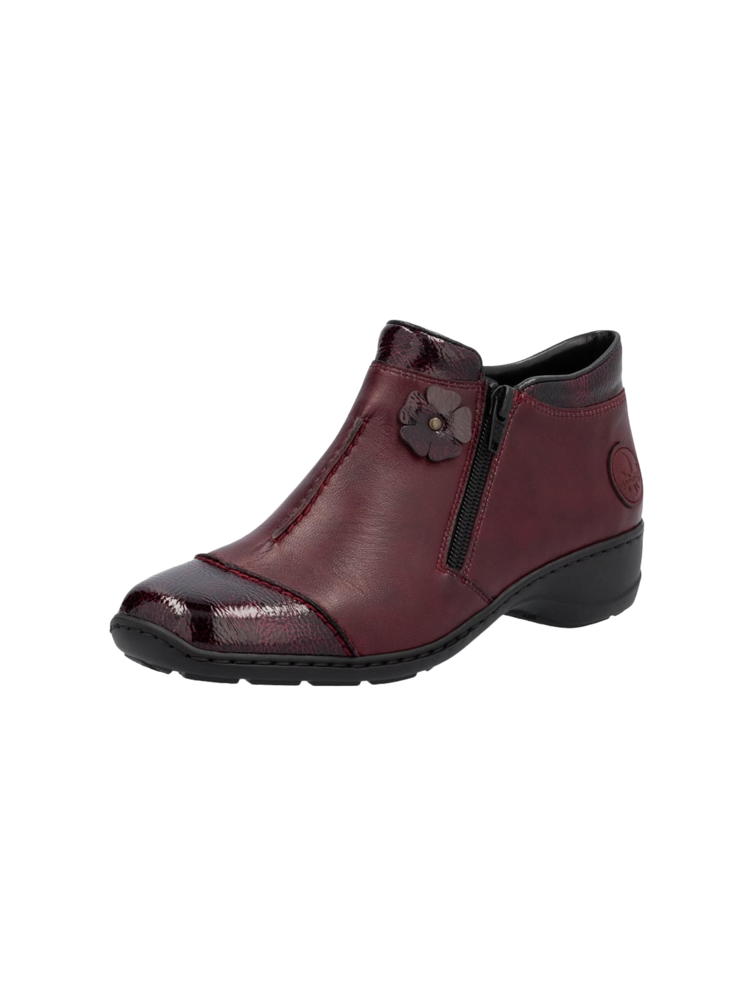 Bottines Rieker en rouge