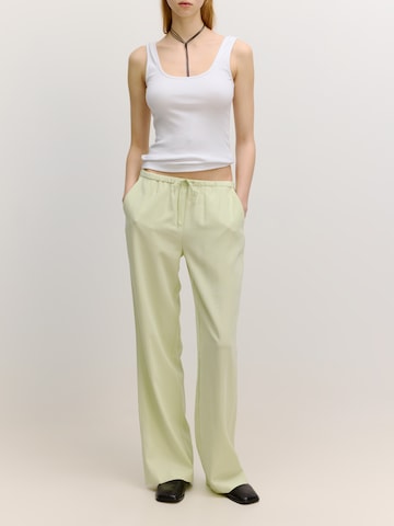 Wide Leg Pantalon 'Bjelle' EDITED en vert