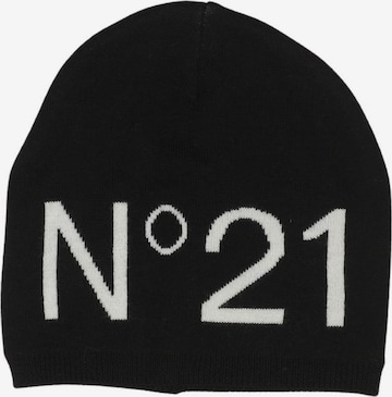 N°21 Hut oder Mütze One Size in Schwarz: Vorderseite