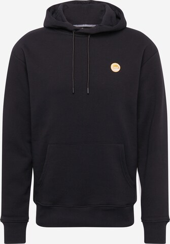 !Solid Sweatshirt 'Pietro' in Schwarz: predná strana