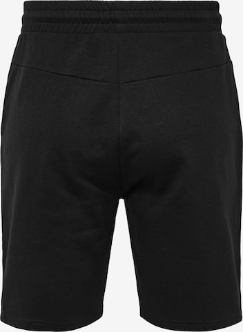 Regular Pantalon de sport Hummel en noir