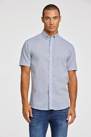 Lindbergh Slim Fit Hemd in Blau: Vorderseite
