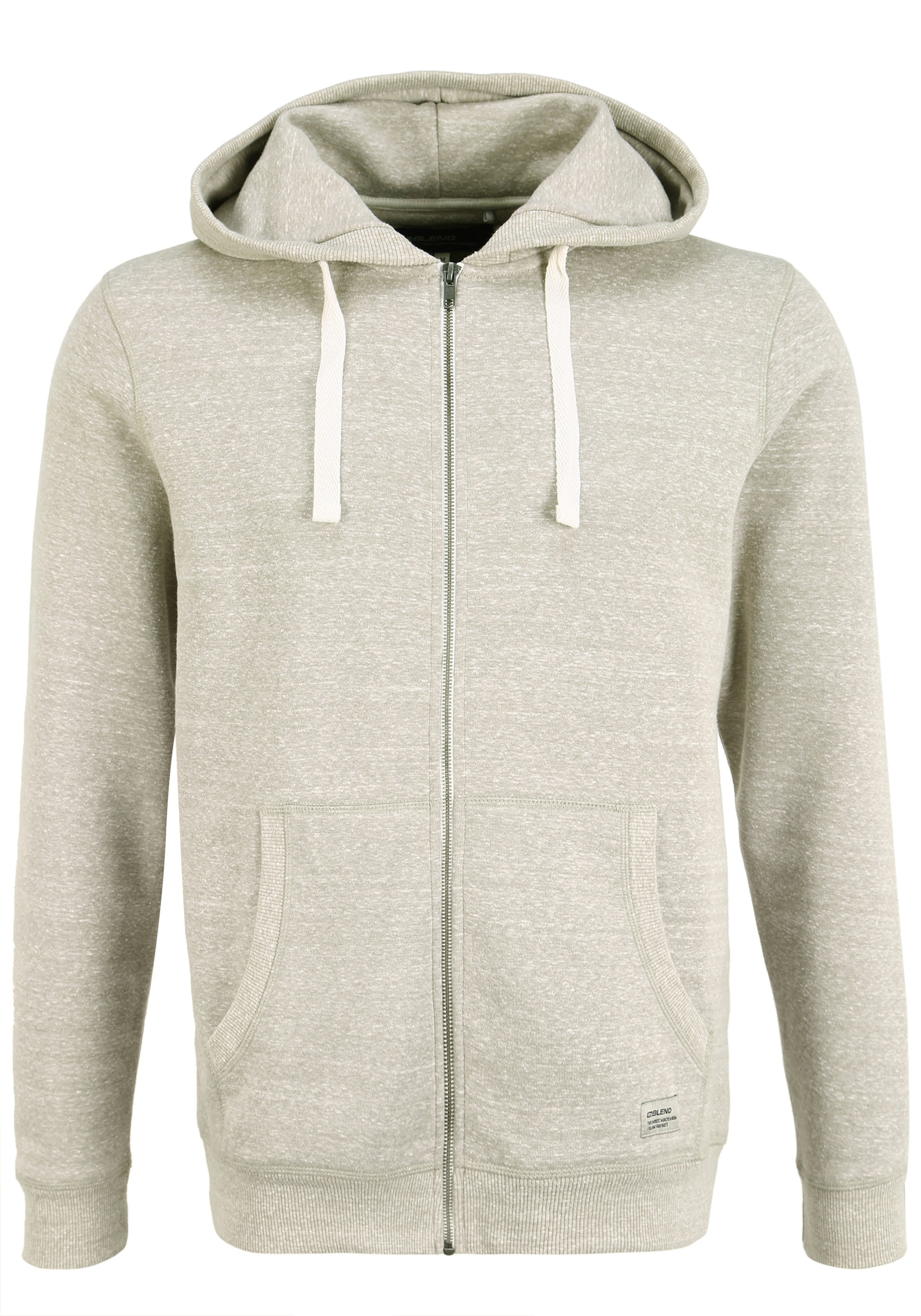 BLEND Sweatjacke 'Nix' in Grau: Vorderseite
