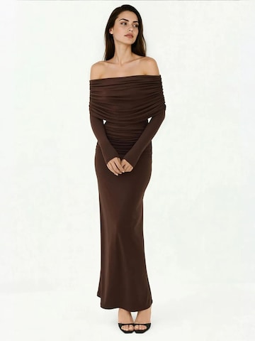 Hiccup Dress 'Maxi' in Brown