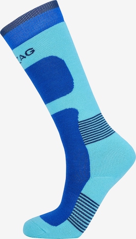 ZigZag Athletic Socks 'Tippy' in Blue: front