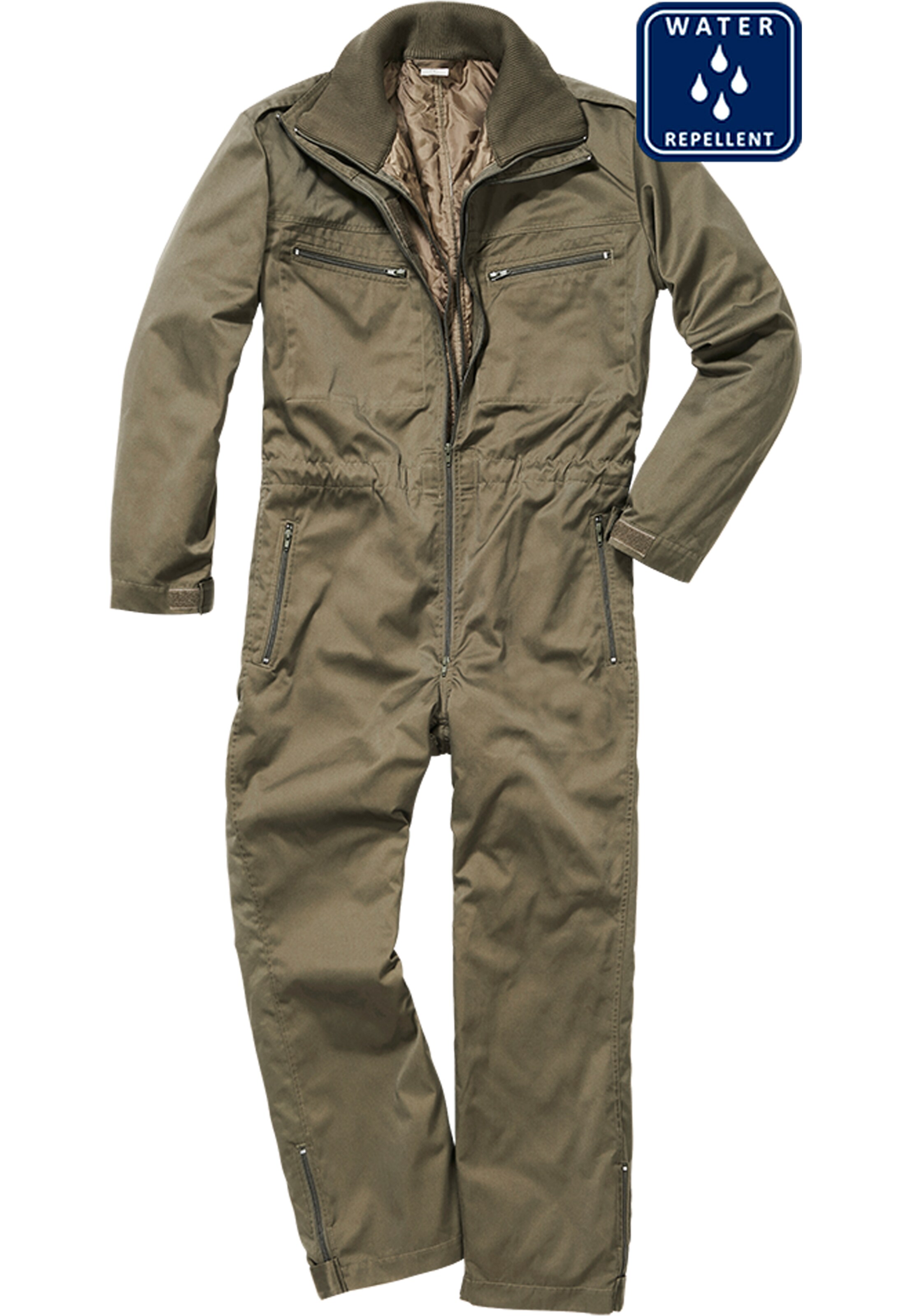 Brandit Leisure suit in Green: front