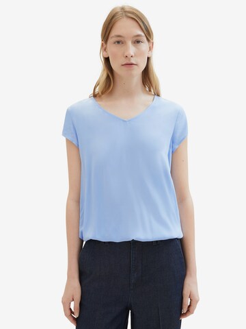 TOM TAILOR Blouse in Blauw: voorkant