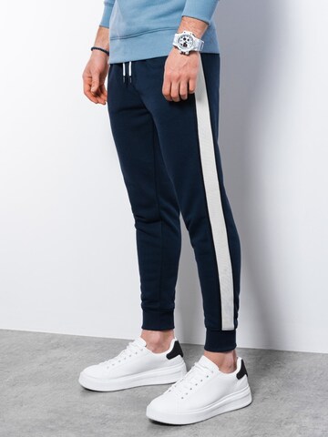 Effilé Pantalon 'P865' Ombre en bleu