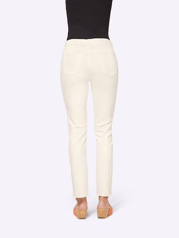 Skinny Pantaloni di heine in beige