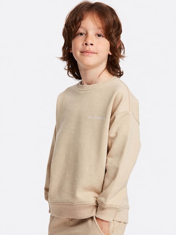GrimelangeOdjeća za vježbanje 'GRIMELANGE Rundhals-Sweatshirt-Hosen-Set' - bež boja