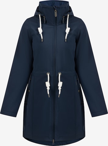 ICEBOUND Raincoat in Blue: front