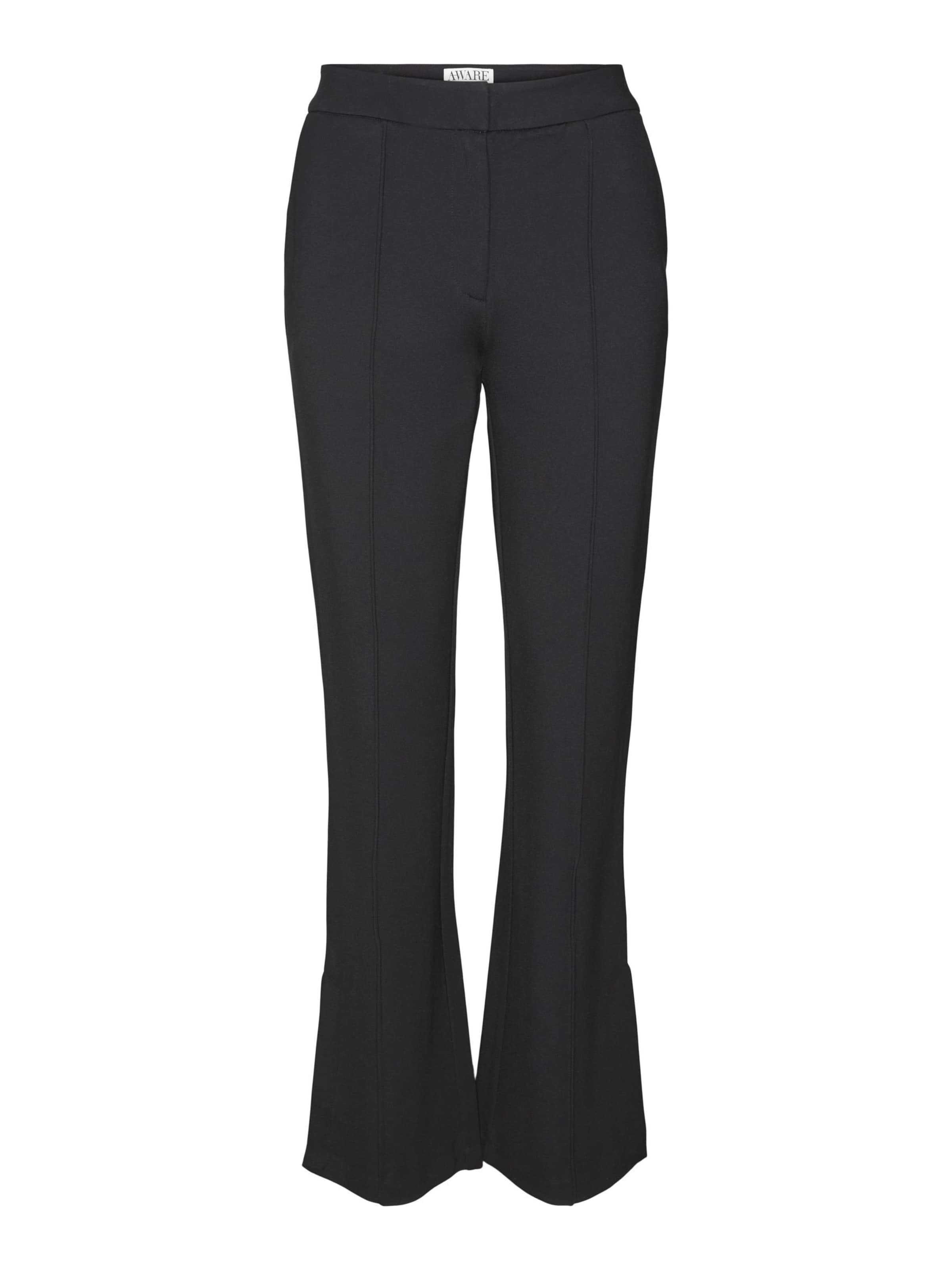 VERO MODA Flared Trousers 'VMNOLAN' in Black: front