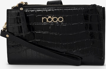 NOBO Tegnebog 'Croco' i sort: forside