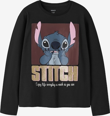 T-Shirt 'NKFOLBAJA STITCH' NAME IT en noir : devant