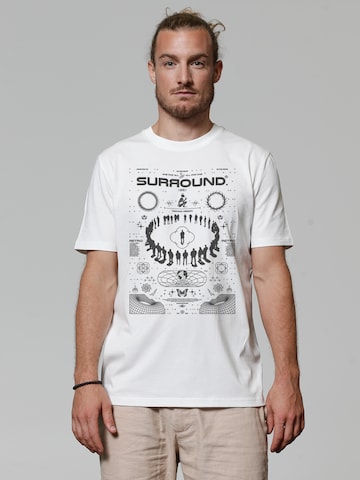 Watapparel T-Shirt 'Surround' in Weiß: Vorderseite