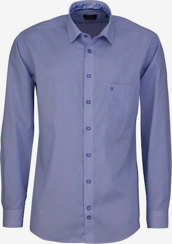 Hatico Regular fit Button Up Shirt in Blue: front