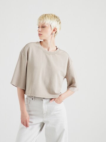 Monki Shirt in Beige: voorkant