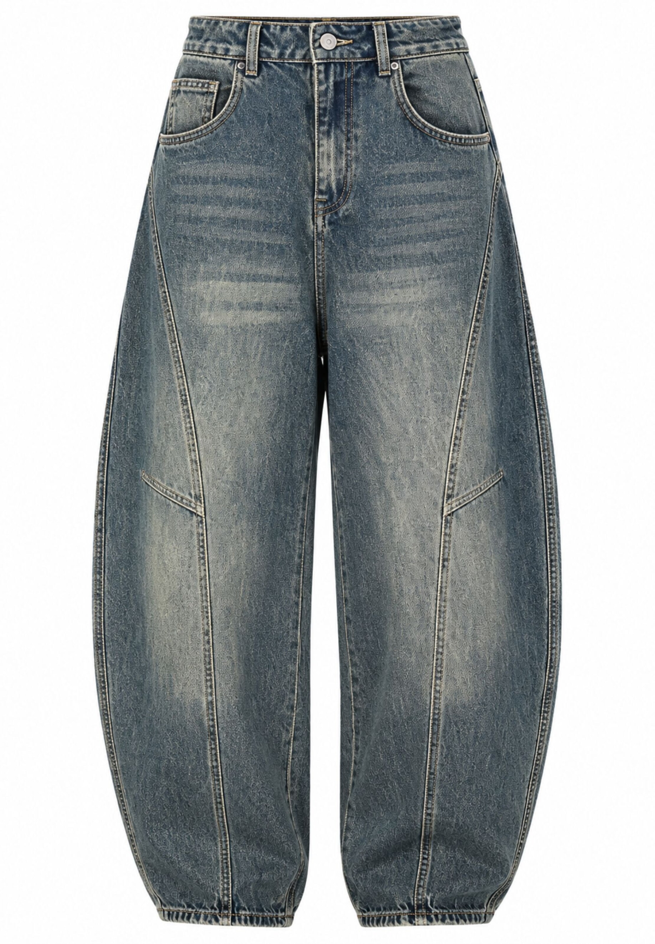 Barrel Jean Elara en bleu : devant