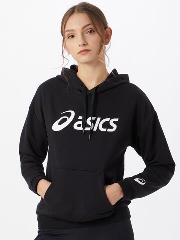 ASICS Sportief sweatshirt in Zwart: voorkant