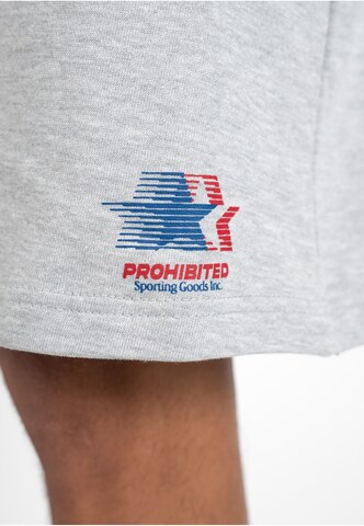 Prohibited Normalny krój Spodnie sportowe w kolorze szary