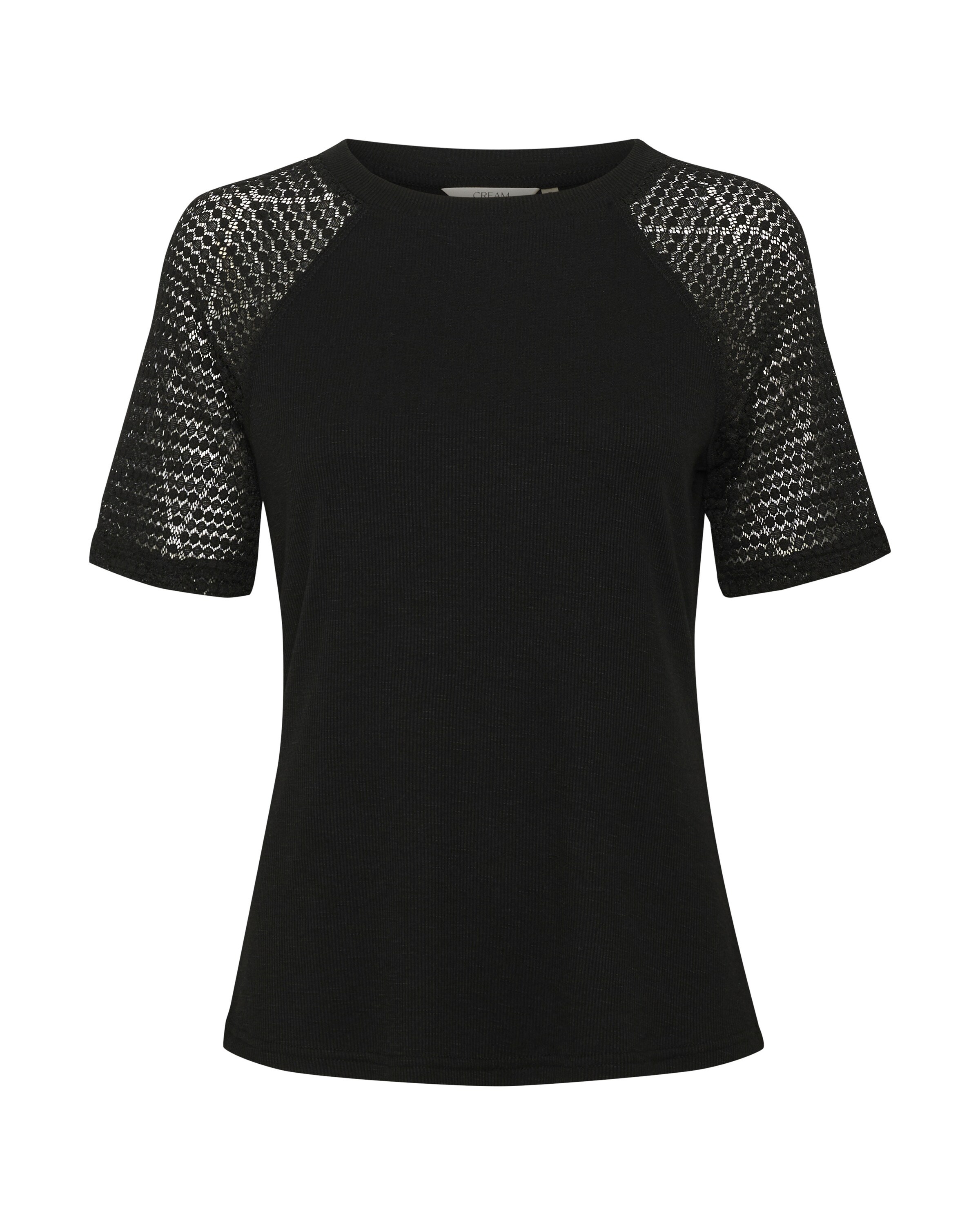 Maglietta 'CR Lisan' di Cream in nero: frontale