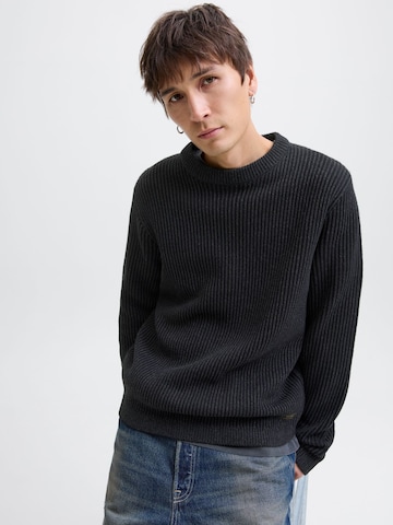 Pull-over 'JJEDover' JACK & JONES en noir