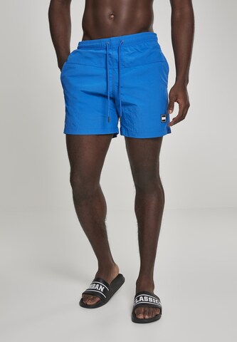 Shorts de bain Urban Classics en bleu : devant