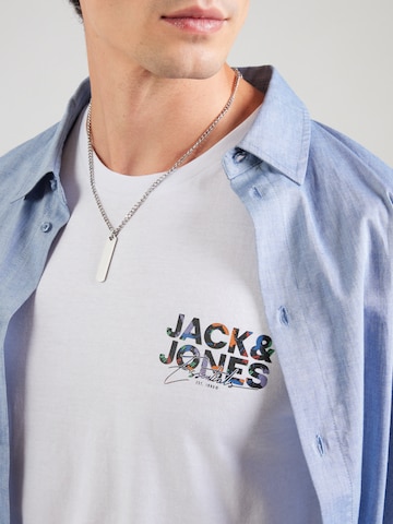 JACK & JONES Тениска 'JJGEPLAS' в бяло