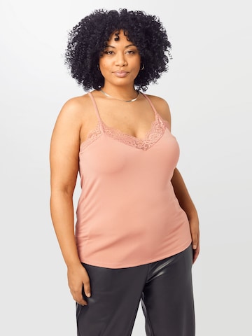 Vero Moda Curve Top 'Ana' in Pink: front