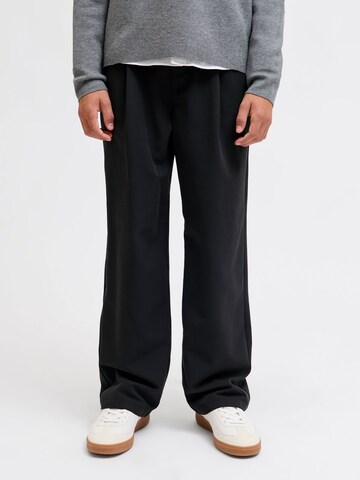 Jack & Jones Junior Wide Leg Bukser i sort: forside