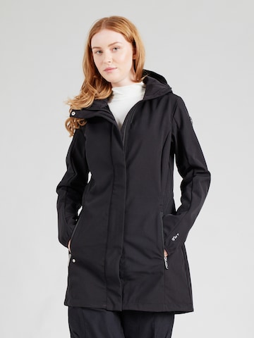 Giacca per outdoor 'Iloniemi' di LUHTA in nero: frontale