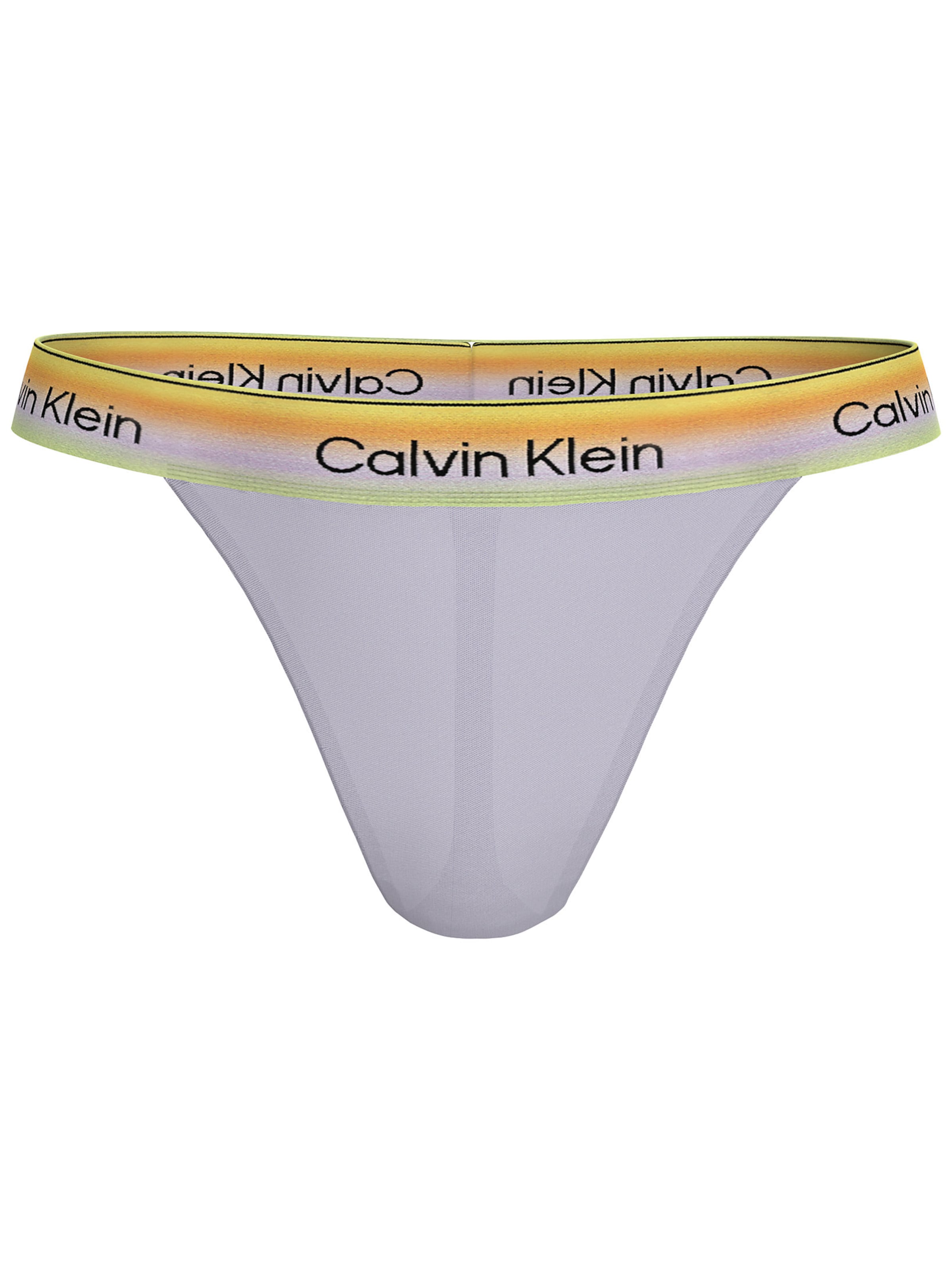Calvin Klein Thong 'Pride' in Purple: front
