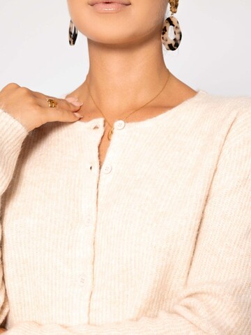 SASSYCLASSY Knit Cardigan in Beige