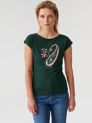 T-shirt 'AMANDA 4' TATUUM en vert : devant