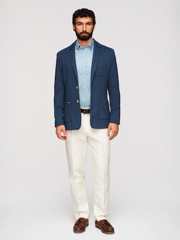 Coupe regular Veste de costume Ombre en bleu