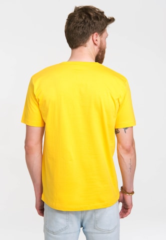LOGOSHIRT Shirt 'Leibniz Keks' in Yellow