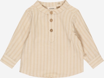 NAME IT Regular fit Button up shirt 'Grandad' in Beige: front