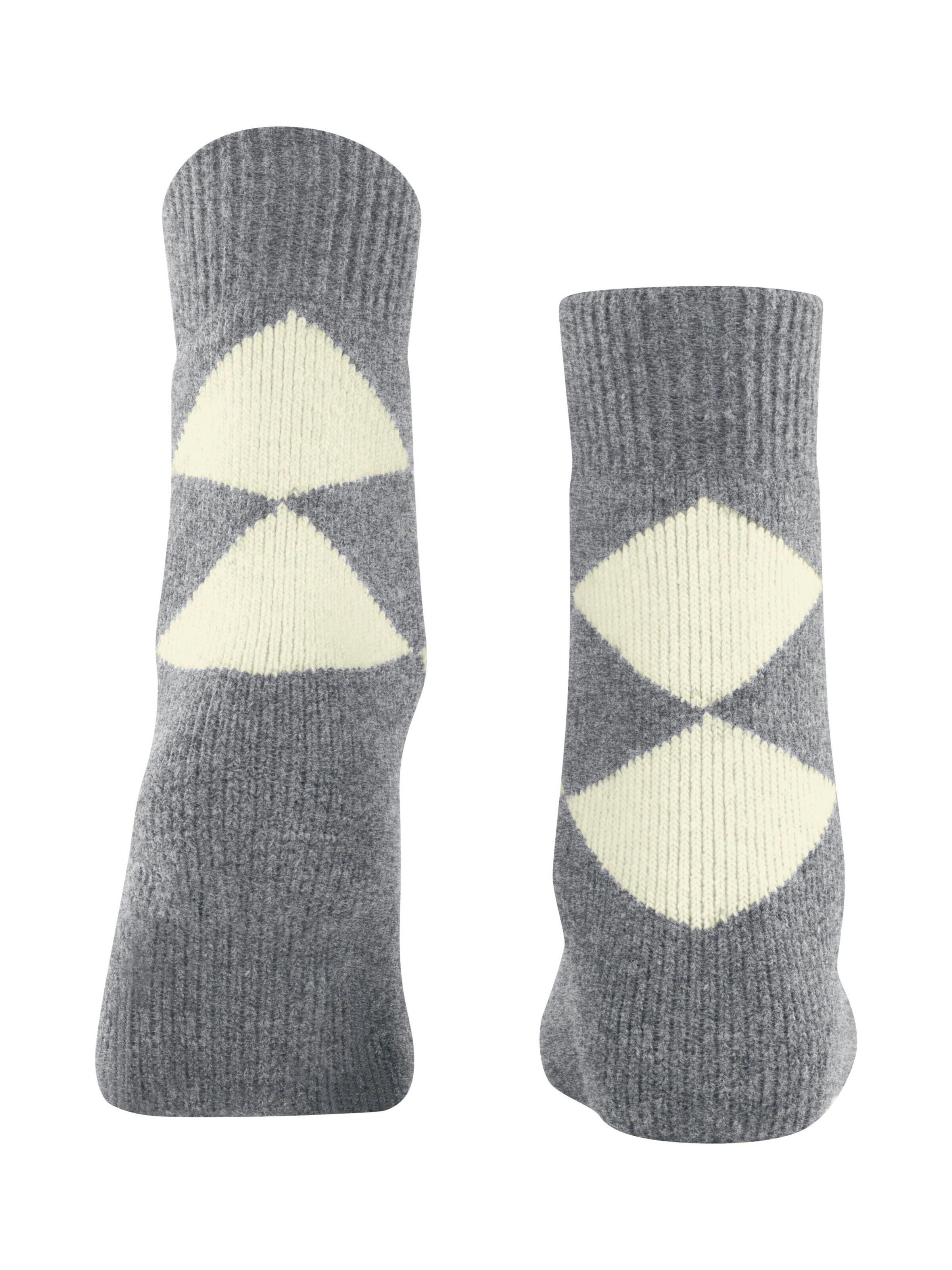 BURLINGTON Socken 'Cosy Argyle'‌‌‌ in Grau