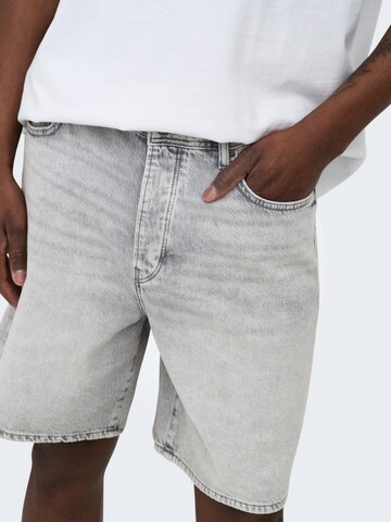 Only & Sons Regular Farkut 'ONSFADE' värissä harmaa