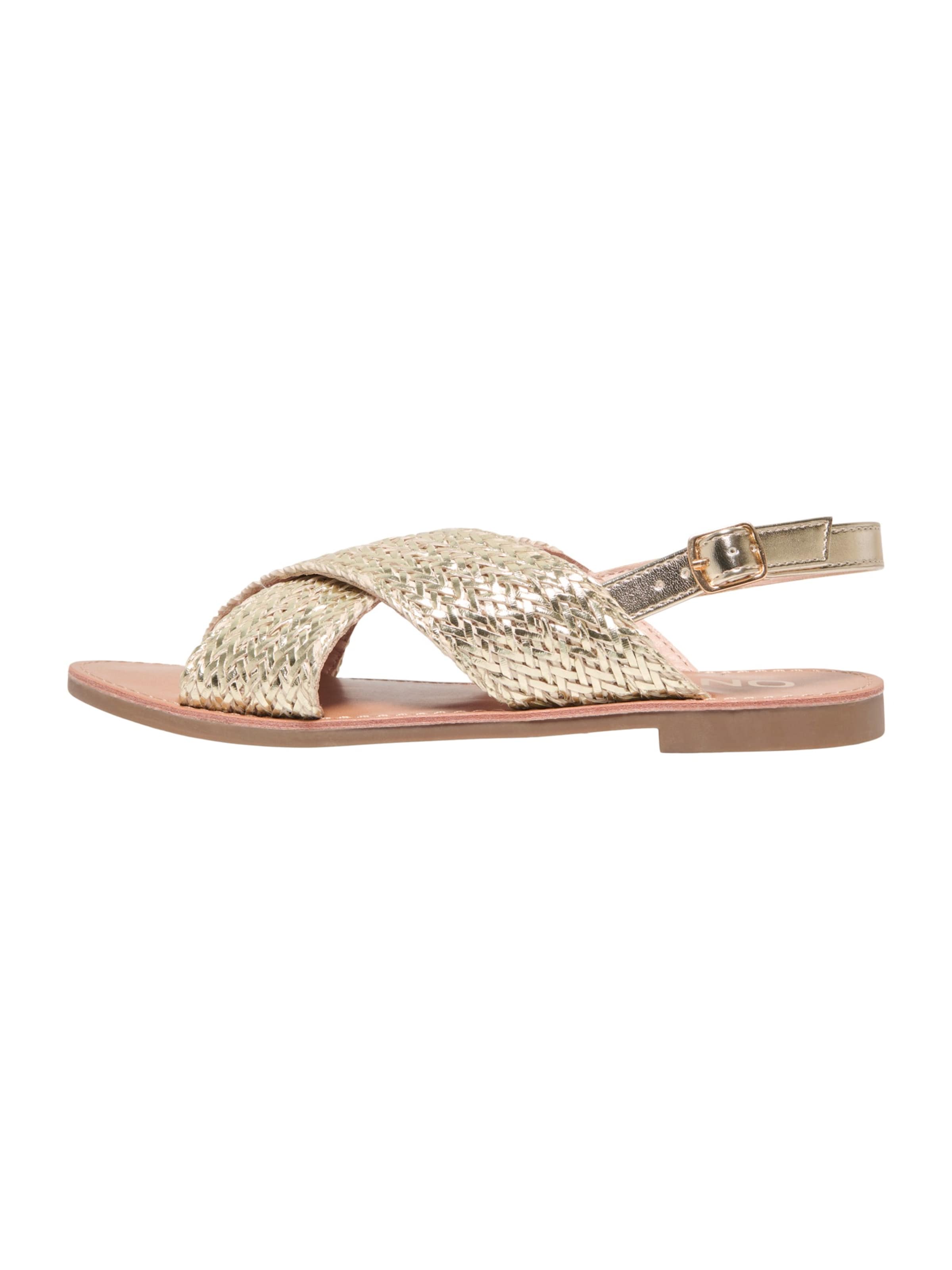 ONLY Sandals 'ONLMANDALA-19' in Gold: front