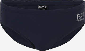 EA7 Emporio Armani - Cueca desportiva em azul: frente