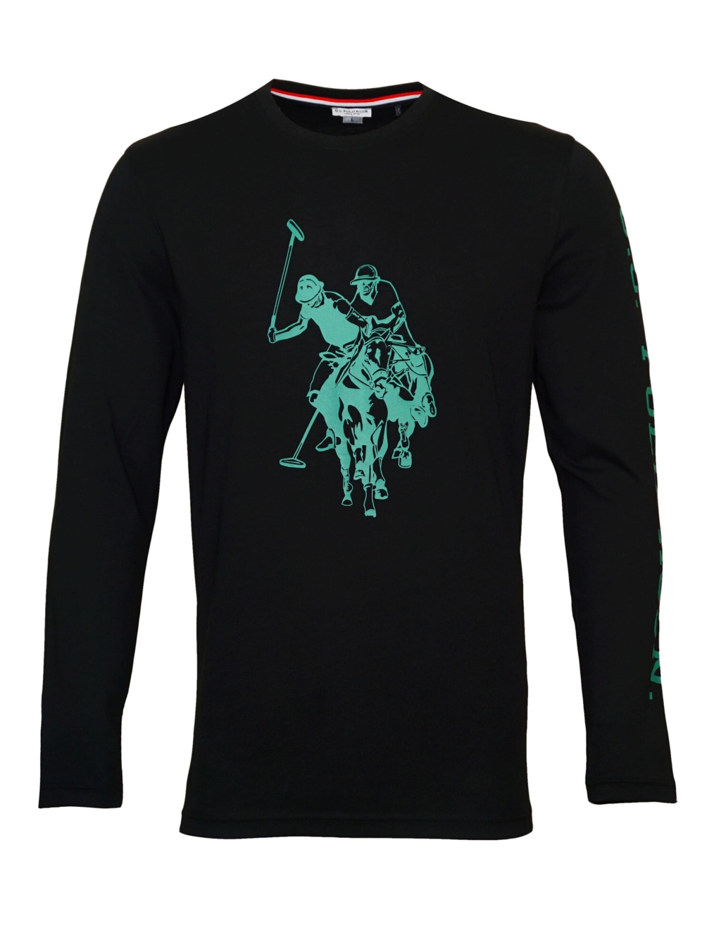 T-Shirt U.S. POLO ASSN. en noir : devant