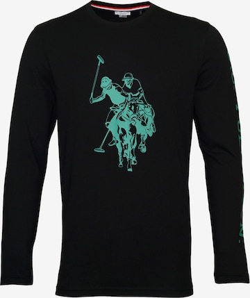 Maglietta di U.S. POLO ASSN. in nero: frontale