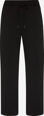 s.Oliver BLACK LABEL Wide Leg Hose in Schwarz: predná strana