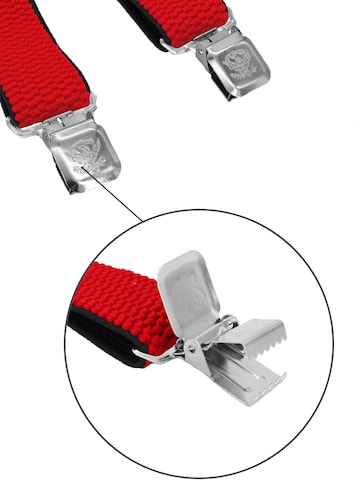 Fabio Farini Hosenträger 'X Form' in Rot