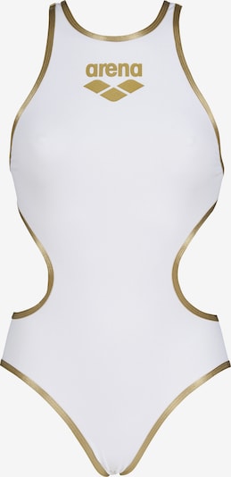 ARENA Maillot de bain sport 'ONE BIGLOGO' en bronze / blanc, Vue avec produit