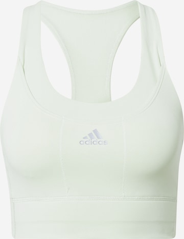 ADIDAS SPORTSWEAR - Soutien Bustier Soutien de desporto em verde: frente