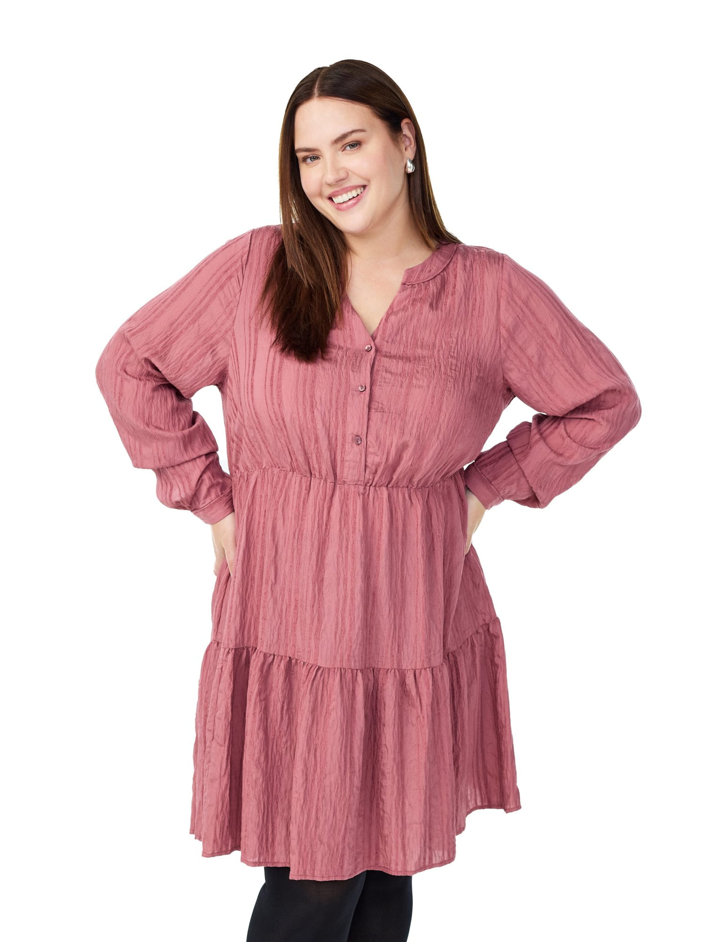 Zizzi Obleka | rdeča barva: sprednja stran