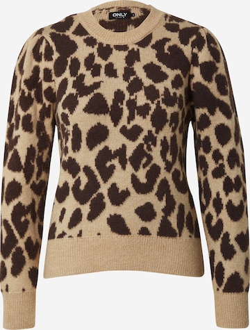 ONLY Sweater 'ARIELLE' in Beige: front